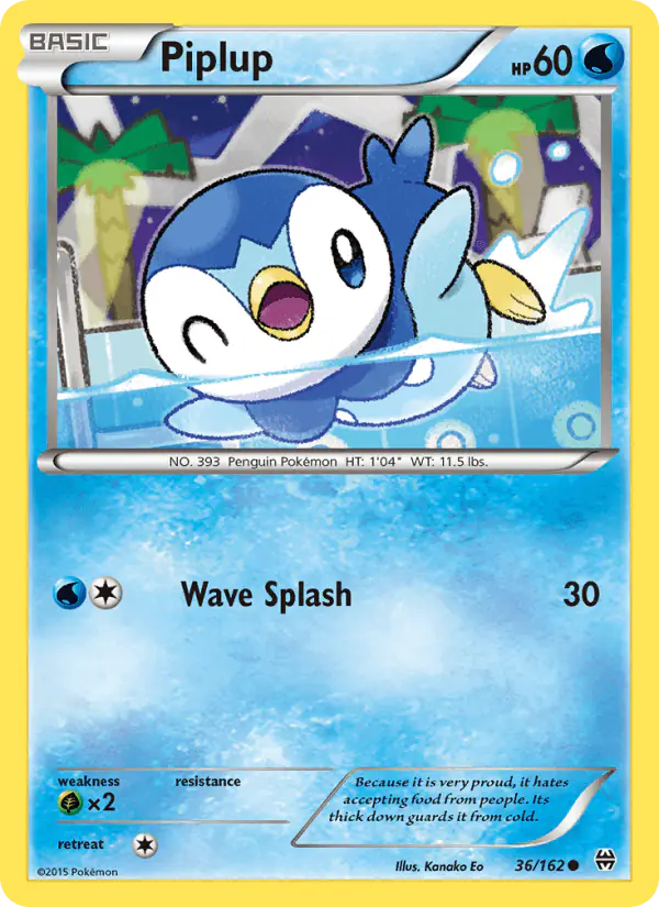 Carta Piplup 36/162 de BREAKthrough
