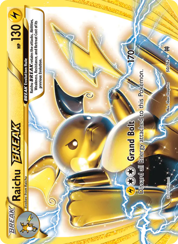 Carta Raichu BREAK 50/162 de BREAKthrough