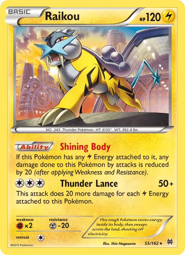 Carta Raikou 55/162 de BREAKthrough
