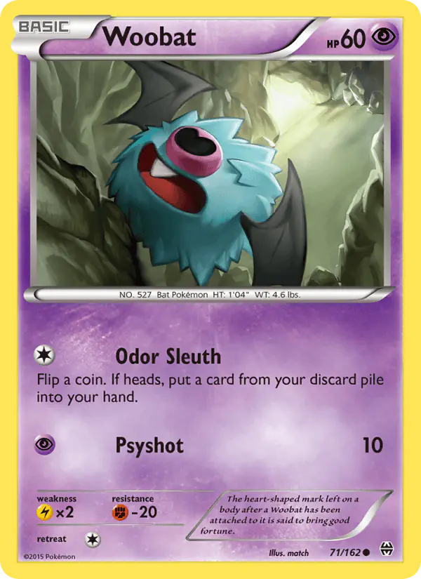 Carta Woobat 71/162 de BREAKthrough