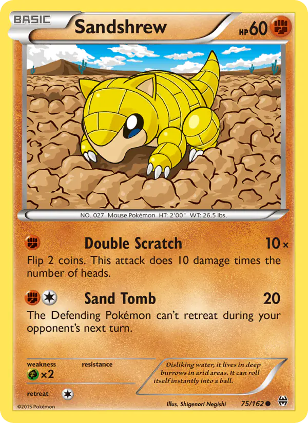 Carta Sandshrew 75/162 de BREAKthrough