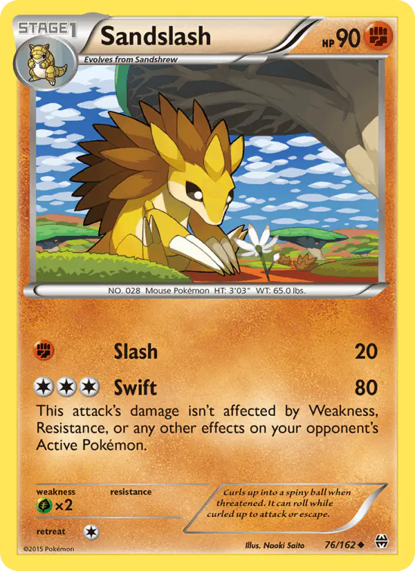 Carta Sandslash 76/162 de BREAKthrough