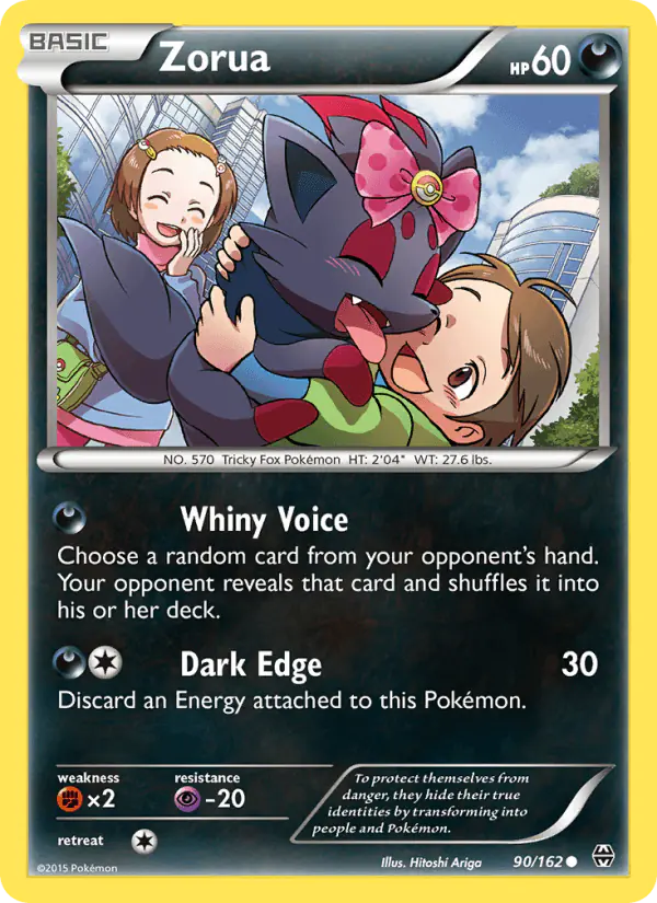 Carta Zorua 90/162 de BREAKthrough