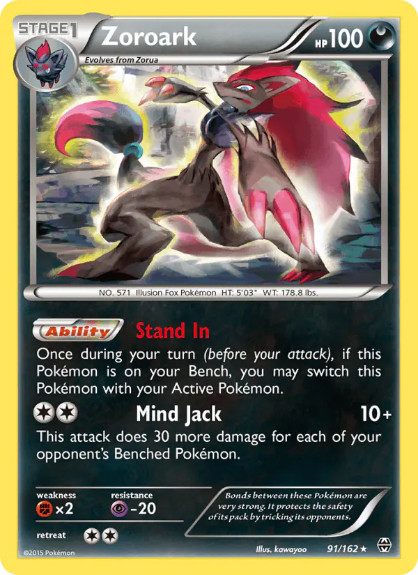 Carta Zoroark 91/162 de BREAKthrough