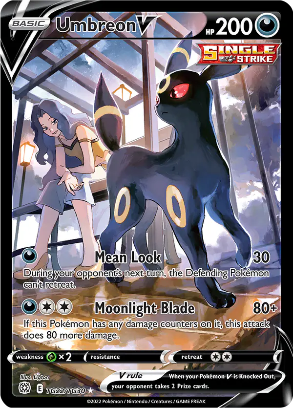 Carta Umbreon V TG22 de Brilliant Stars Trainer Gallery