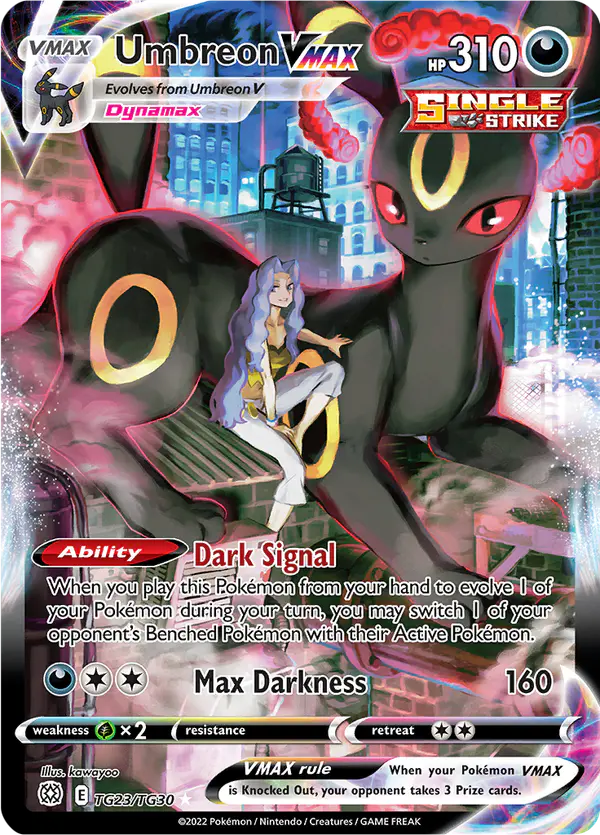 Carta Umbreon VMAX TG23 de Brilliant Stars Trainer Gallery
