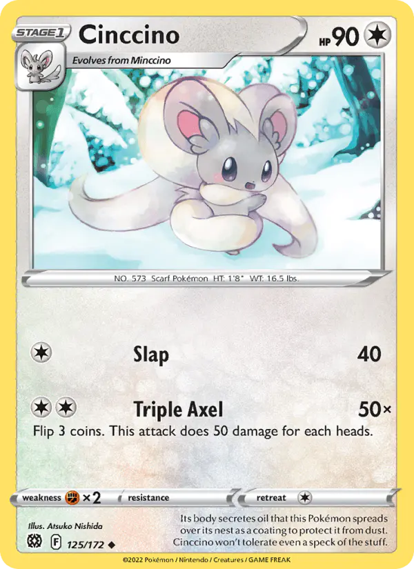 Carta Cinccino 125/172 de Brilliant Stars