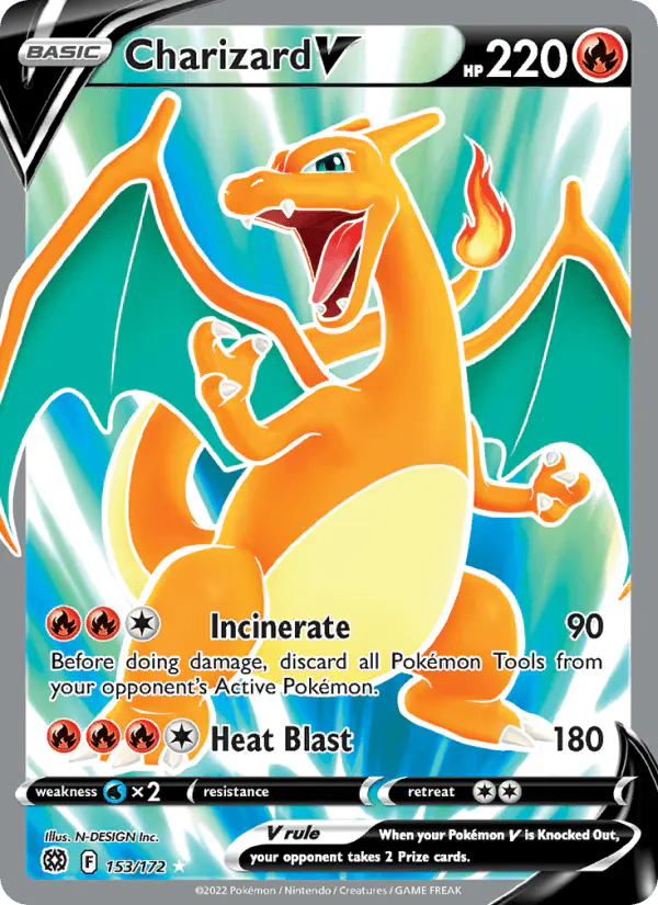 Carta Charizard V 153/172 de Brilliant Stars