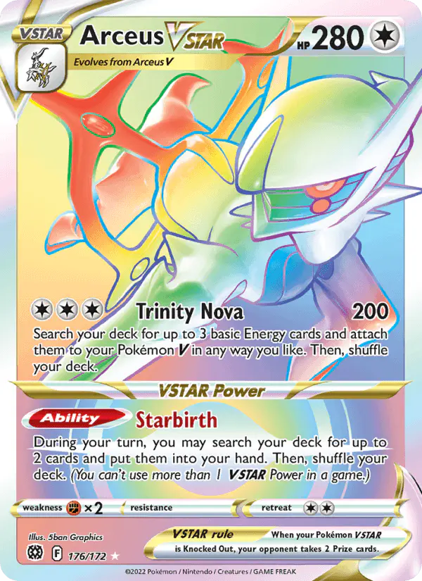 Carta Arceus VSTAR 176/172 de Brilliant Stars