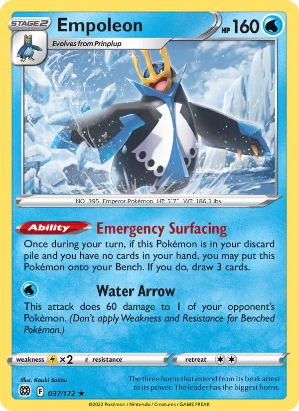 Carta Empoleon 037/172 de Brilliant Stars