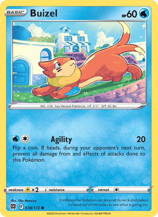 Carta Buizel 038/172 de Brilliant Stars