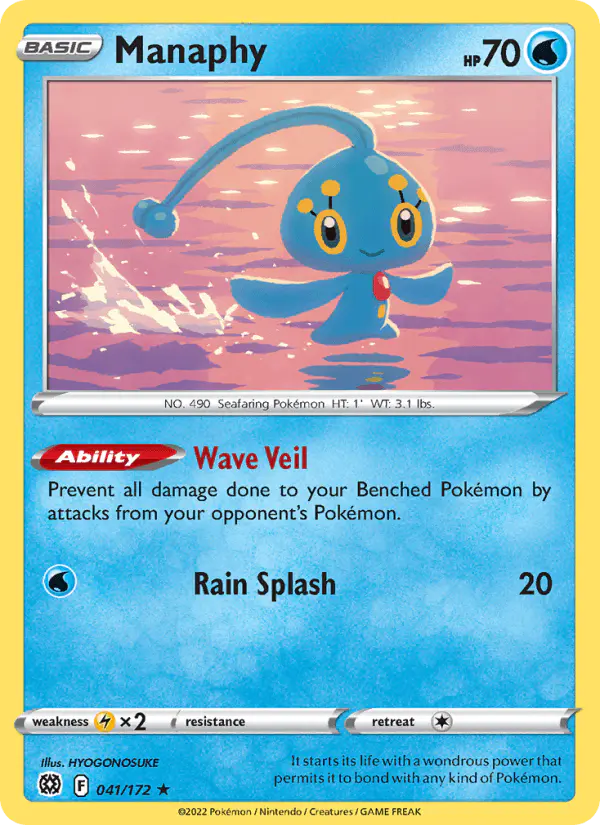 Carta Manaphy 041/172 de Brilliant Stars