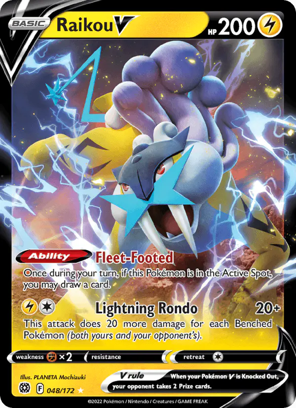 Carta Raikou V 048/172 de Brilliant Stars