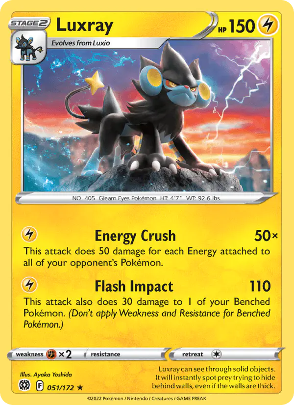 Carta Luxray 051/172 de Brilliant Stars