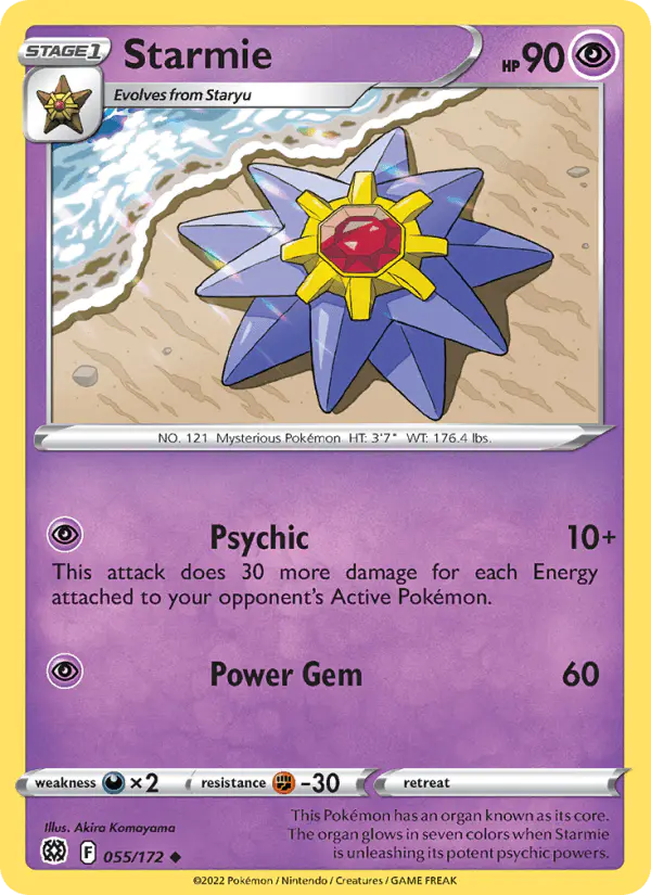 Carta Starmie 055/172 de Brilliant Stars
