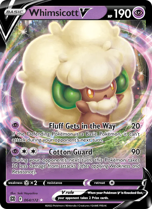 Carta Whimsicott V 064/172 de Brilliant Stars