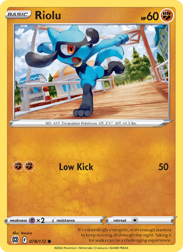 Carta Riolu 078/172 de Brilliant Stars