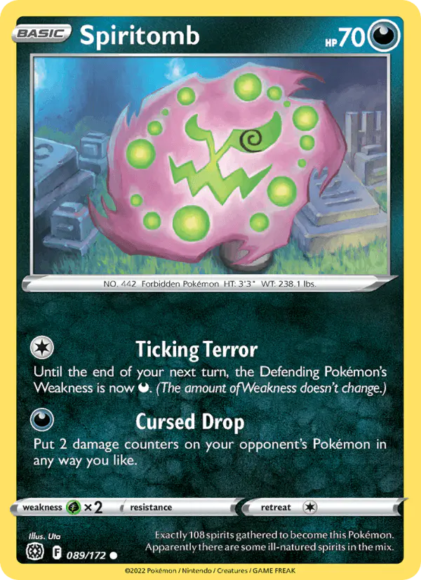 Carta Spiritomb 089/172 de Brilliant Stars