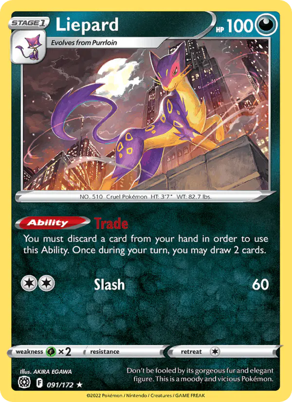 Carta Liepard 091/172 de Brilliant Stars
