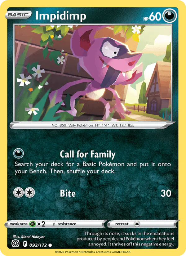 Carta Impidimp 092/172 de Brilliant Stars