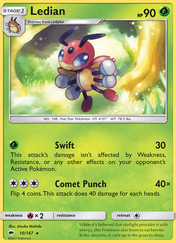 Carta Ledian 10/147 de Burning Shadows