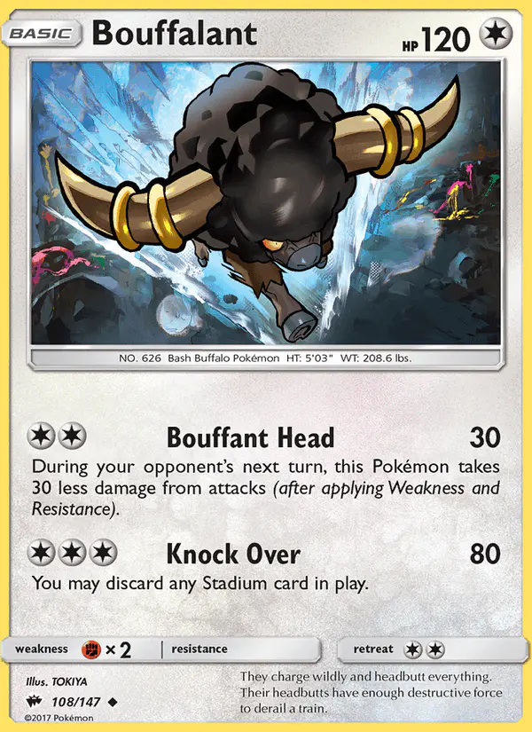 Carta Bouffalant 108/147 de Burning Shadows