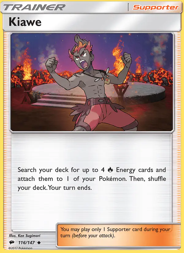 Carta Kiawe 116/147 de Burning Shadows