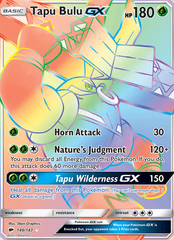 Carta Tapu Bulu GX 149/147 de Burning Shadows