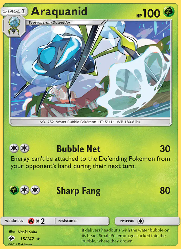 Carta Araquanid 15/147 de Burning Shadows
