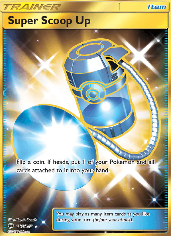 Carta Super Scoop Up 166/147 de Burning Shadows