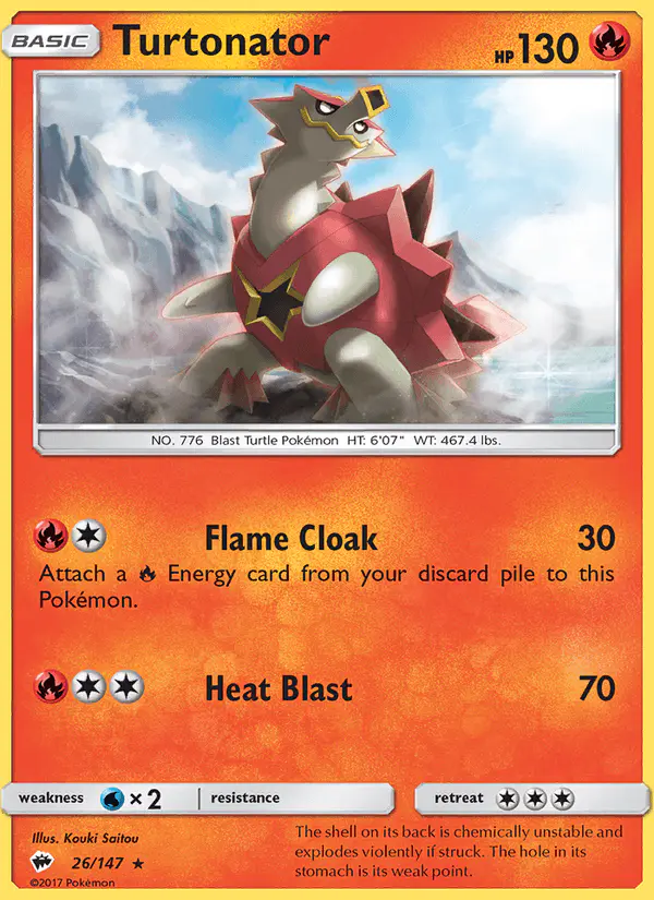 Carta Turtonator 26/147 de Burning Shadows