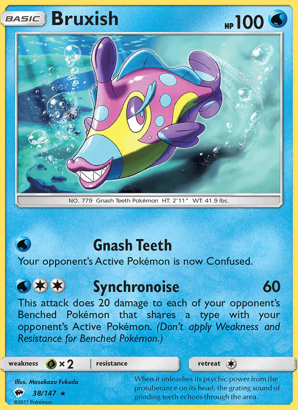 Carta Bruxish 38/147 de Burning Shadows