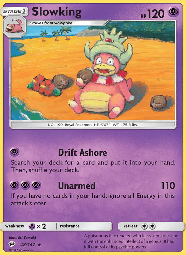 Carta Slowking 48/147 de Burning Shadows