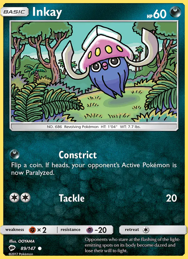Carta Inkay 89/147 de Burning Shadows