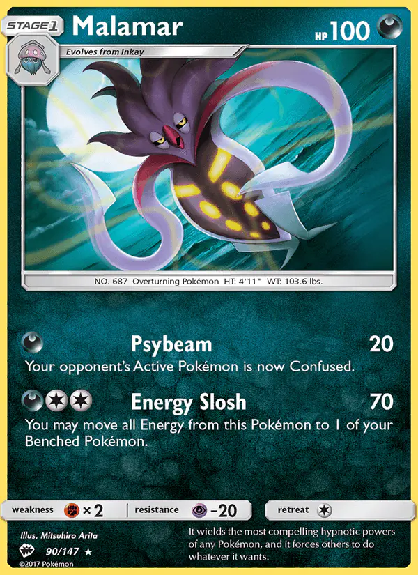 Carta Malamar 90/147 de Burning Shadows