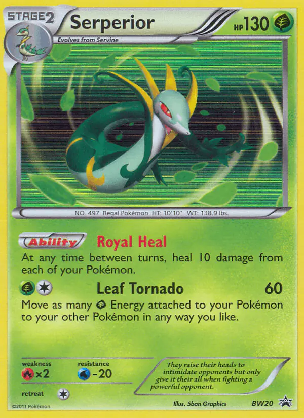 Carta Serperior BW20 de BW Black Star Promos