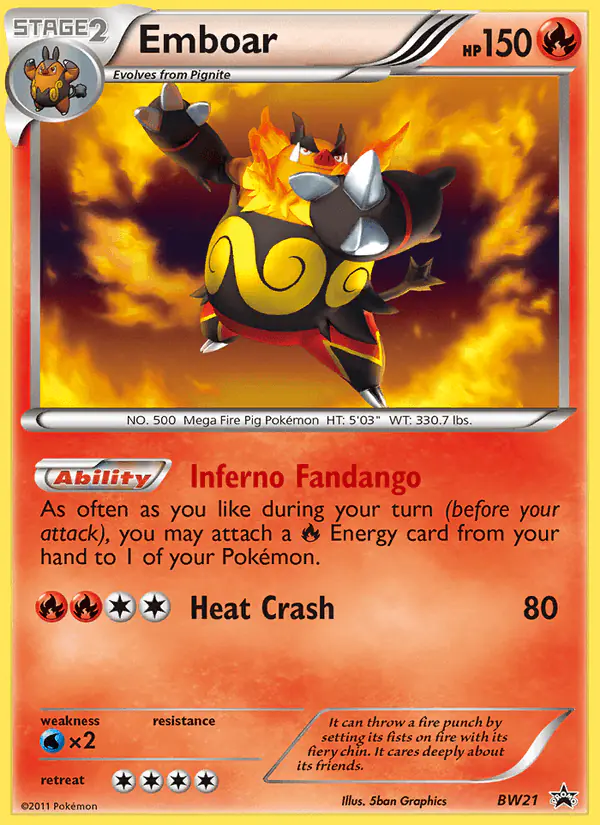 Carta Emboar BW21 de BW Black Star Promos