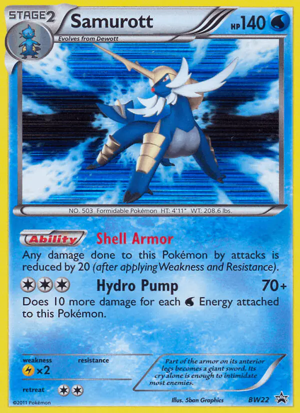 Carta Samurott BW22 de BW Black Star Promos