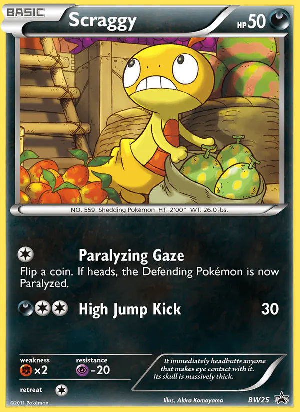 Carta Scraggy BW25 de BW Black Star Promos