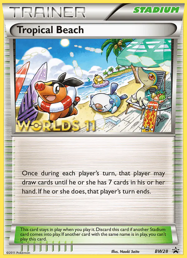 Carta Tropical Beach BW28 de BW Black Star Promos