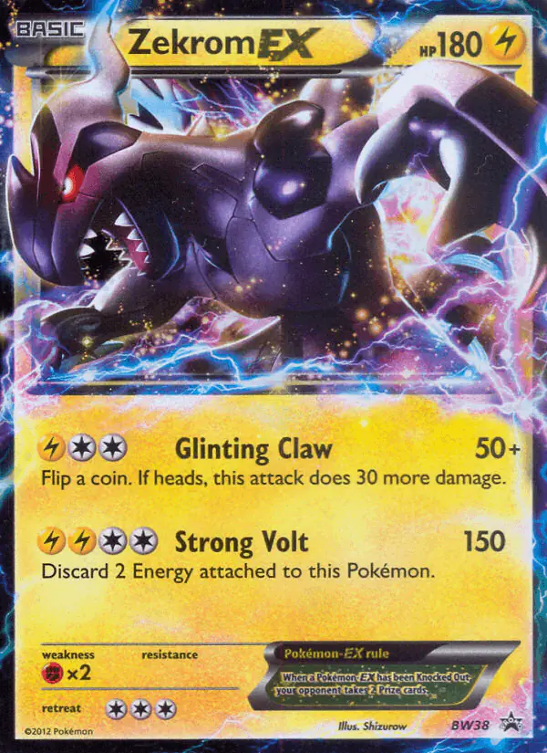 Carta Zekrom-EX BW38 de BW Black Star Promos