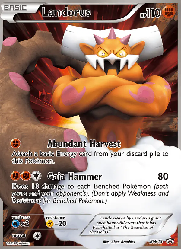Carta Landorus BW43 de BW Black Star Promos