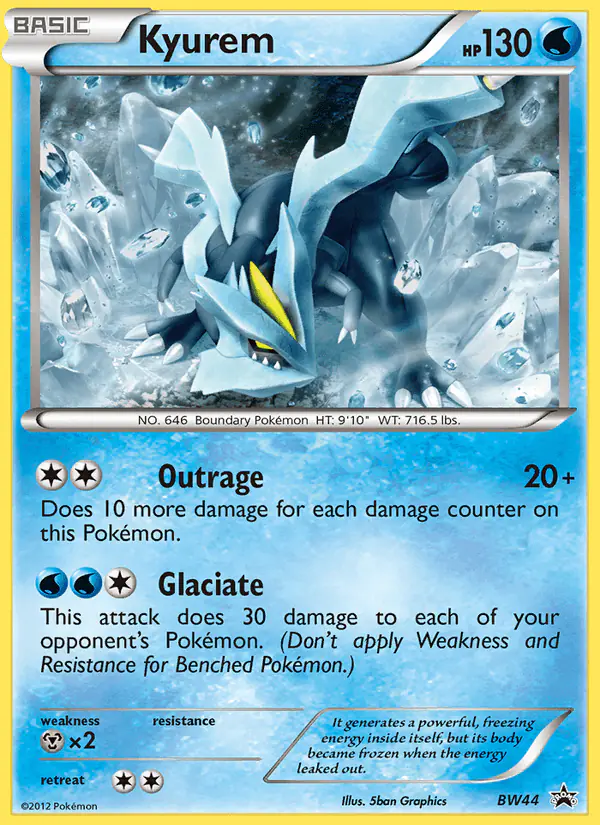 Carta Kyurem BW44 de BW Black Star Promos