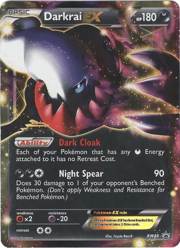 Carta Darkrai-EX BW46 de BW Black Star Promos