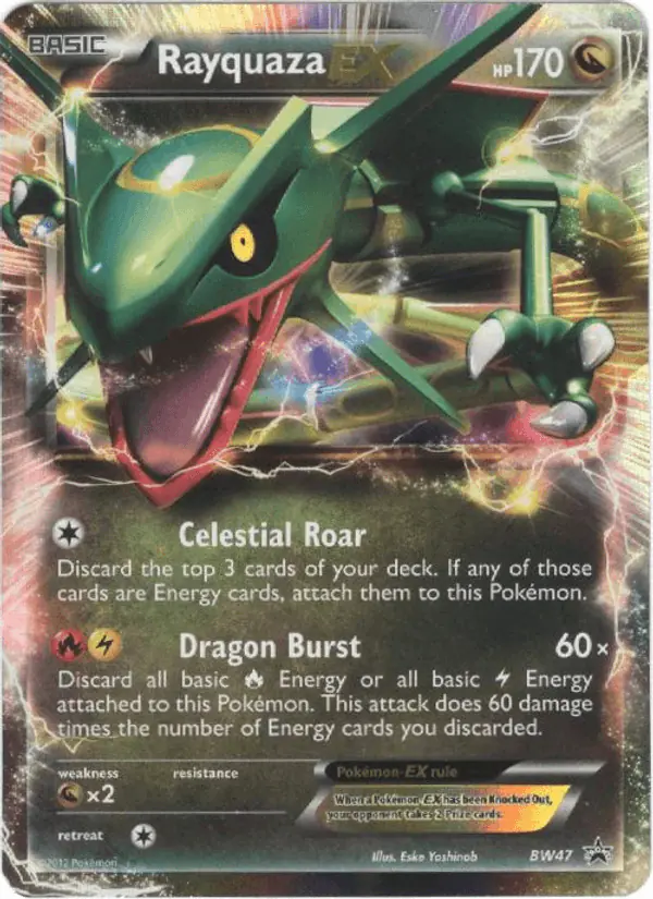 Carta Rayquaza-EX BW47 de BW Black Star Promos