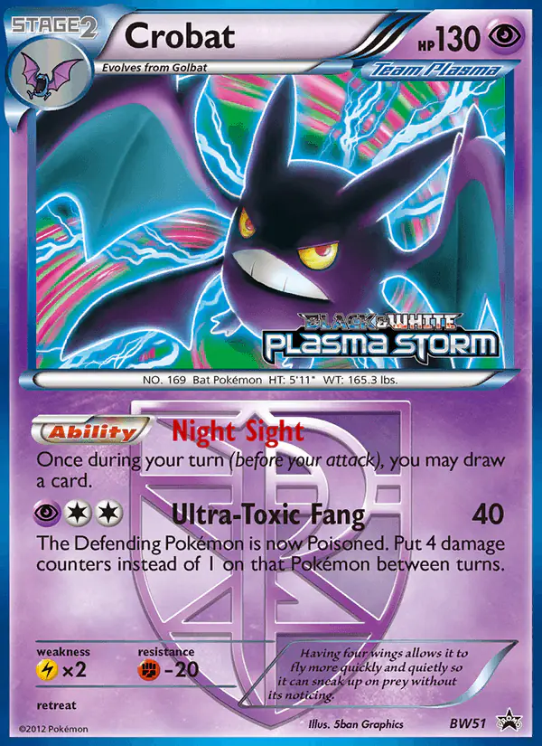 Carta Crobat BW51 de BW Black Star Promos