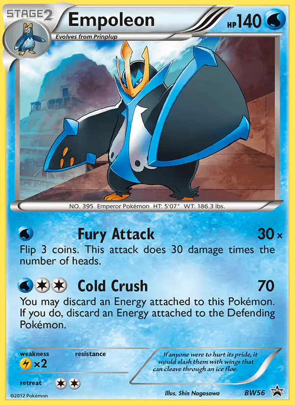 Carta Empoleon BW56 de BW Black Star Promos