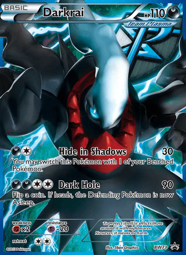 Carta Darkrai BW73 de BW Black Star Promos