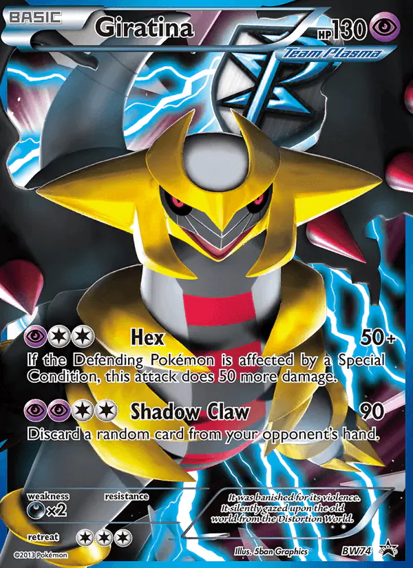 Carta Giratina BW74 de BW Black Star Promos