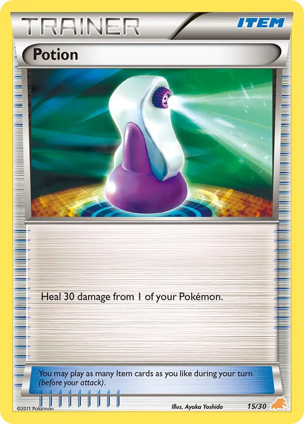 Carta Potion 15/30 de BW trainer Kit (Excadrill)